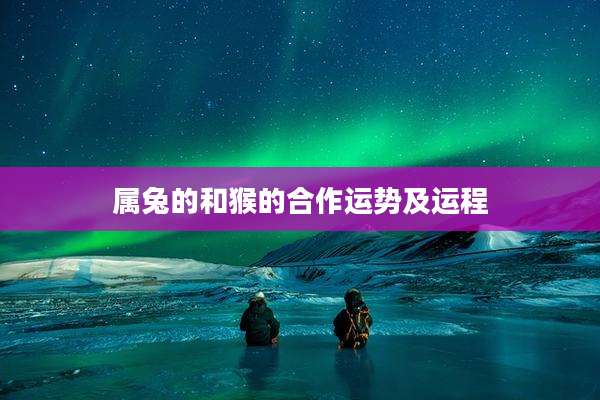 属兔的和猴的合作运势及运程