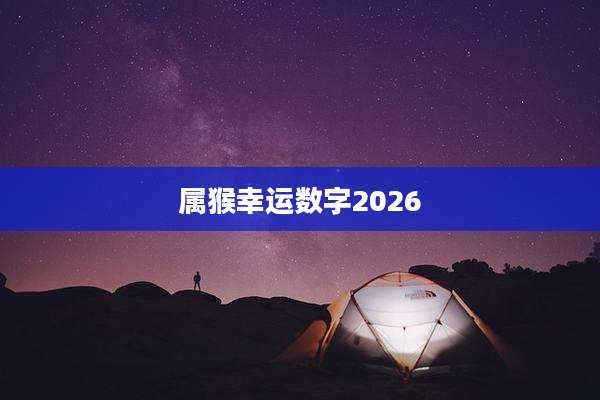 属猴幸运数字2026