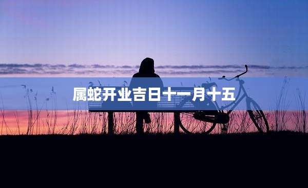 属蛇开业吉日十一月十五