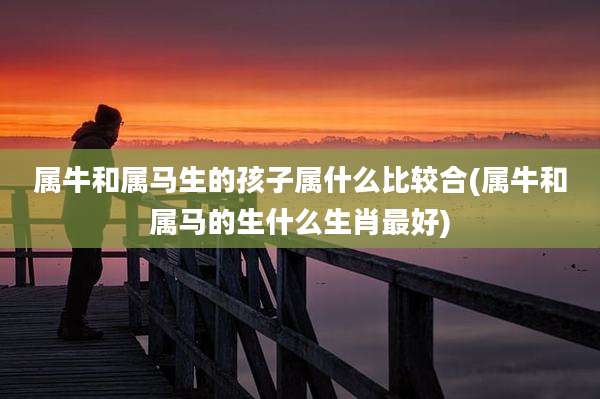 属牛和属马生的孩子属什么比较合(属牛和属马的生什么生肖最好)