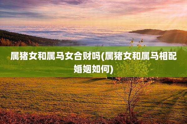 属猪女和属马女合财吗(属猪女和属马相配婚姻如何)