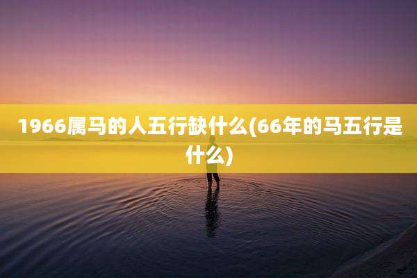 1966属马的人五行缺什么(66年的马五行是什么)