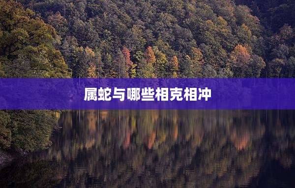 属蛇与哪些相克相冲