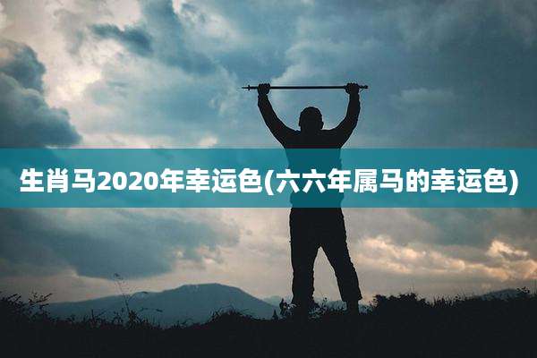 生肖马2020年幸运色(六六年属马的幸运色)