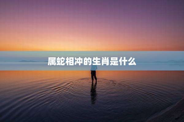 属蛇相冲的生肖是什么