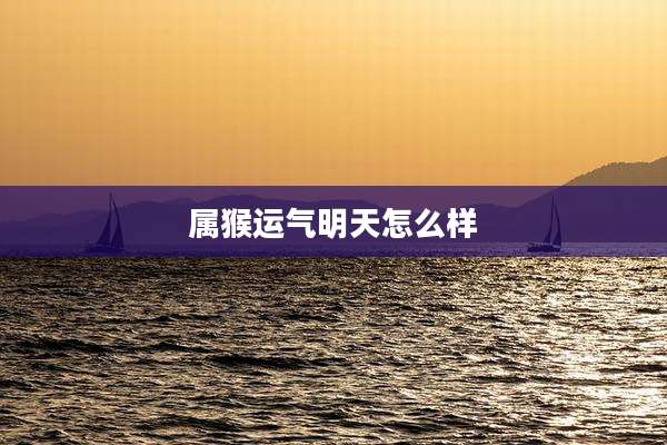 属猴运气明天怎么样