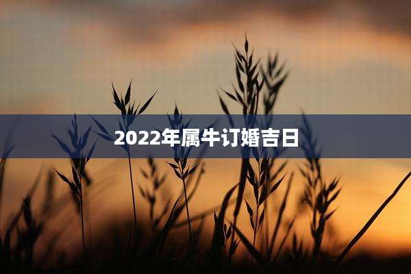 2022年属牛订婚吉日