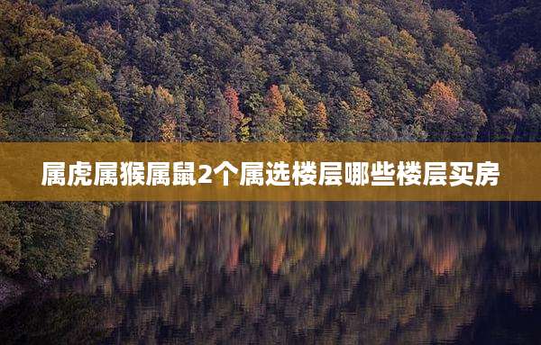 属虎属猴属鼠2个属选楼层哪些楼层买房