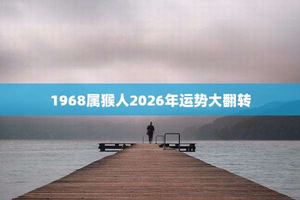 1968属猴人2026年运势大翻转