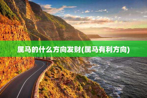 属马的什么方向发财(属马有利方向)