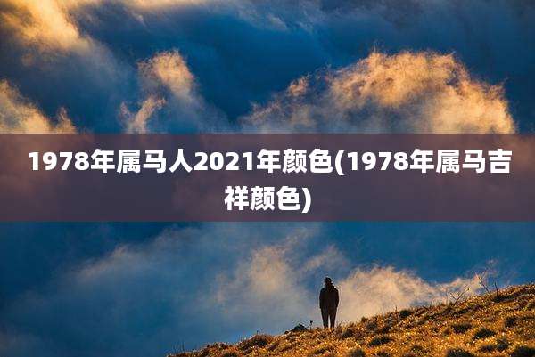 1978年属马人2021年颜色(1978年属马吉祥颜色)