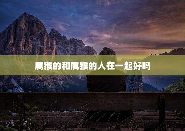 属猴的和属猴的人在一起好吗