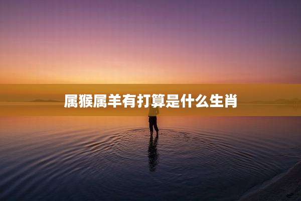 属猴属羊有打算是什么生肖