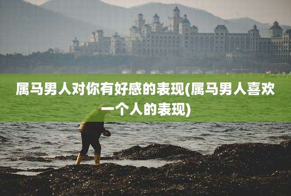 属马男人对你有好感的表现(属马男人喜欢一个人的表现)