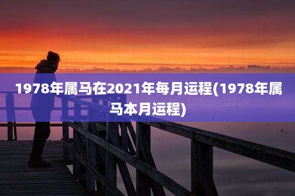1978年属马在2021年每月运程(1978年属马本月运程)