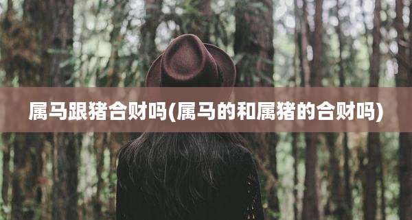 属马跟猪合财吗(属马的和属猪的合财吗)