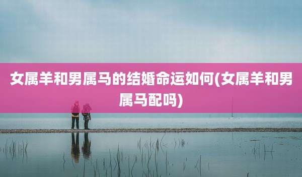 女属羊和男属马的结婚命运如何(女属羊和男属马配吗)
