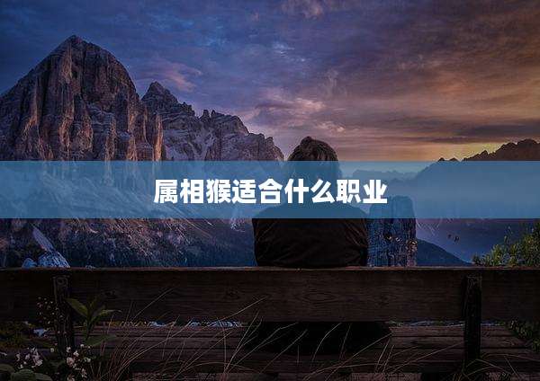 属相猴适合什么职业