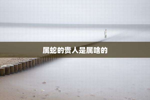 属蛇的贵人是属啥的