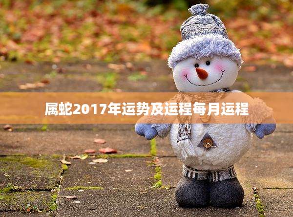 属蛇2017年运势及运程每月运程
