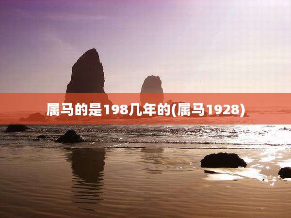 属马的是198几年的(属马1928)