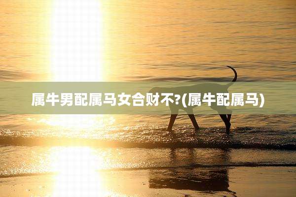 属牛男配属马女合财不?(属牛配属马)