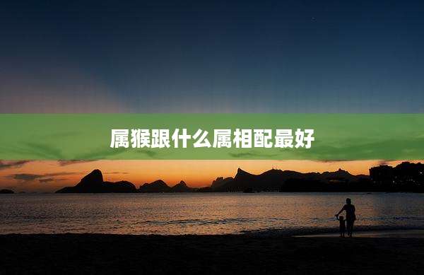 属猴跟什么属相配最好