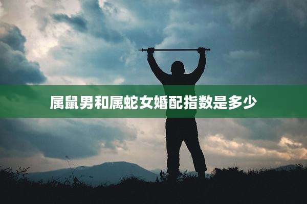 属鼠男和属蛇女婚配指数是多少