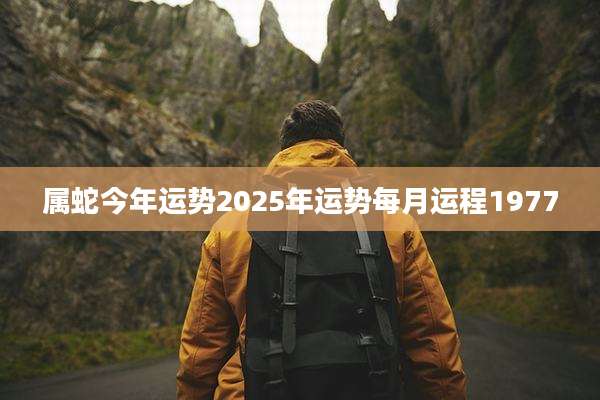 属蛇今年运势2025年运势每月运程1977