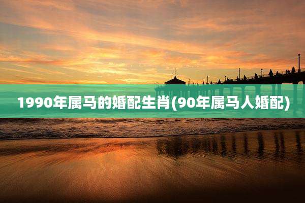 1990年属马的婚配生肖(90年属马人婚配)