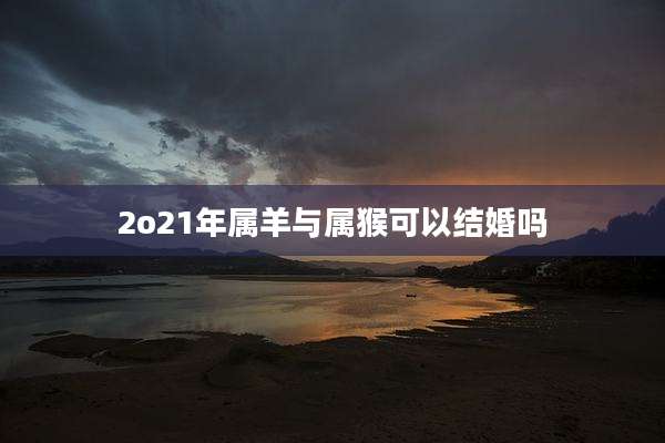 2o21年属羊与属猴可以结婚吗