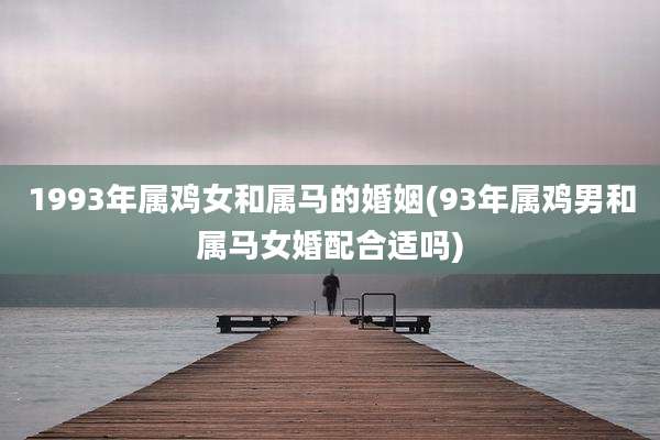 1993年属鸡女和属马的婚姻(93年属鸡男和属马女婚配合适吗)