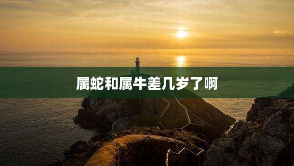 属蛇和属牛差几岁了啊