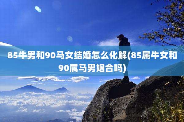 85牛男和90马女结婚怎么化解(85属牛女和90属马男姻合吗)