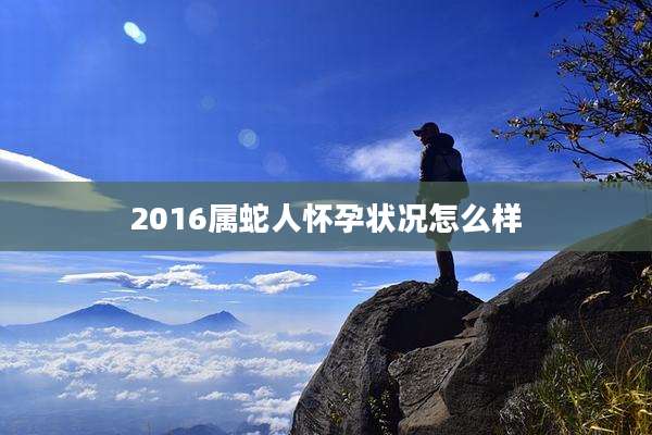 2016属蛇人怀孕状况怎么样