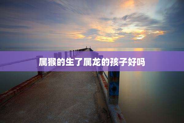 属猴的生了属龙的孩子好吗
