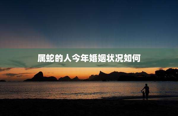 属蛇的人今年婚姻状况如何