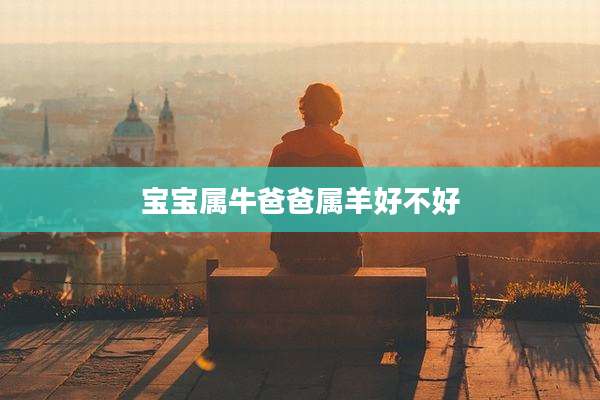 宝宝属牛爸爸属羊好不好