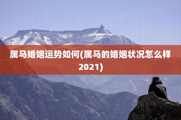 属马婚姻运势如何(属马的婚姻状况怎么样2021)