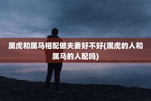 属虎和属马相配做夫妻好不好(属虎的人和属马的人配吗)