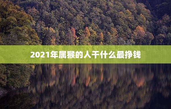 2021年属猴的人干什么最挣钱