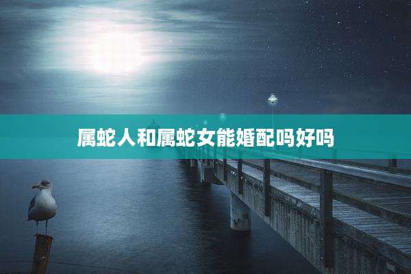 属蛇人和属蛇女能婚配吗好吗