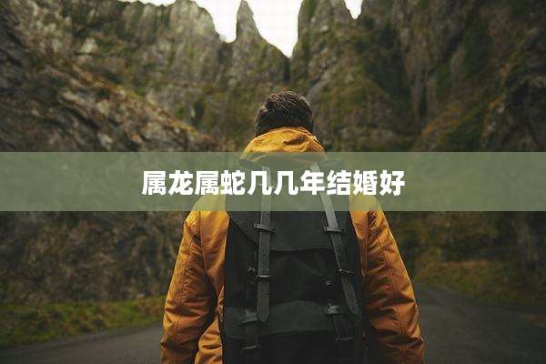 属龙属蛇几几年结婚好