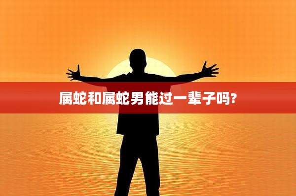 属蛇和属蛇男能过一辈子吗?