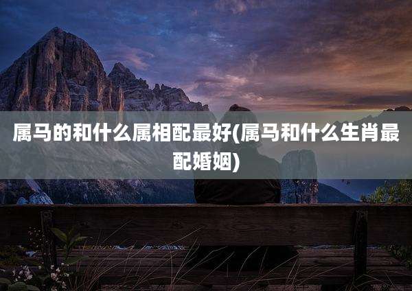 属马的和什么属相配最好(属马和什么生肖最配婚姻)
