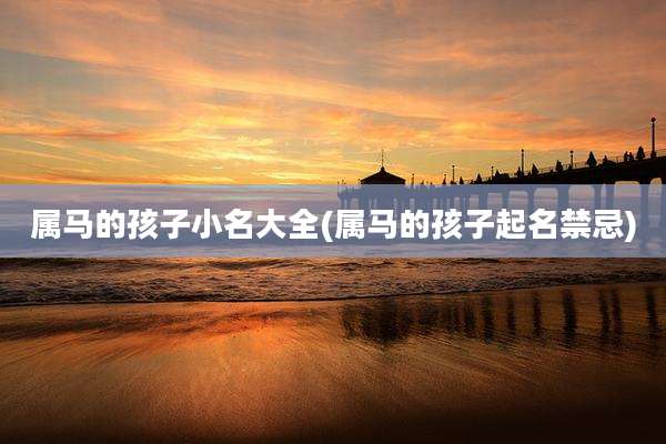 属马的孩子小名大全(属马的孩子起名禁忌)