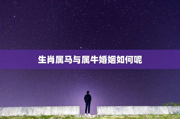 生肖属马与属牛婚姻如何呢