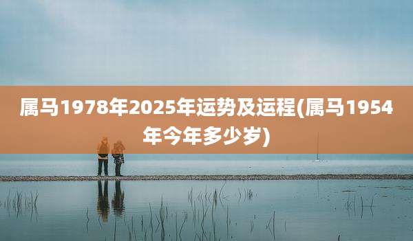 属马1978年2025年运势及运程(属马1954年今年多少岁)