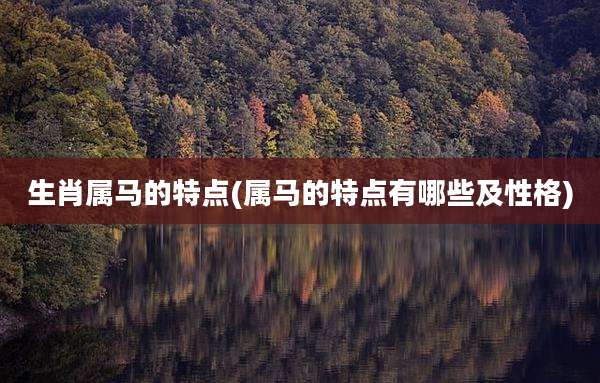 生肖属马的特点(属马的特点有哪些及性格)