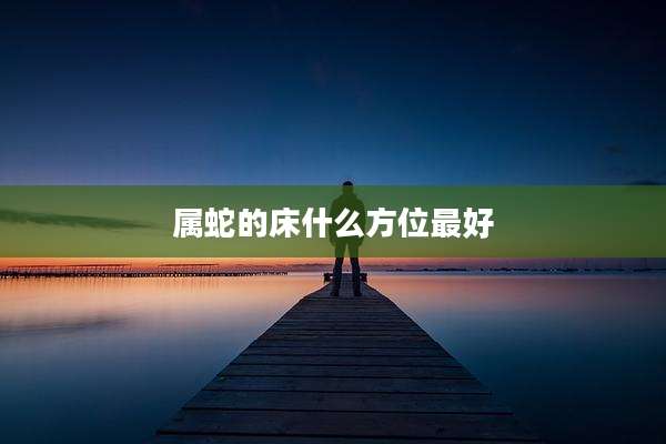 属蛇的床什么方位最好